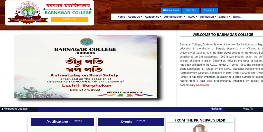 About Barnagar College