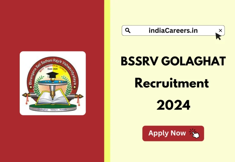 BSSRV Golaghat Recruitment