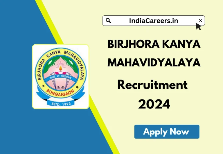 Birjhora Kanya Mahavidyalaya Recruitment