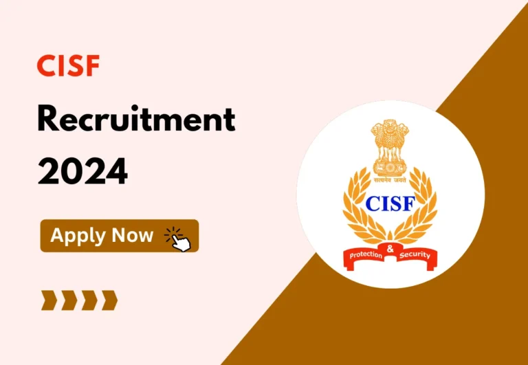 CISF Careers : CISF Constable Fire Recruitment 2024, Notification, Eligibility Criteria, Apply Link