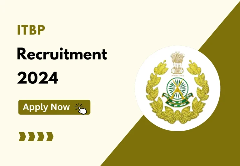 ITBP Constable Kitchen Services Recruitment