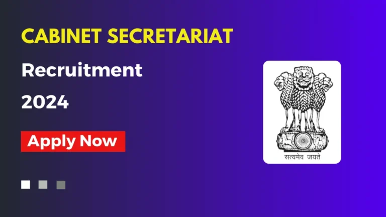 Cabinet Secretariat Recruitment