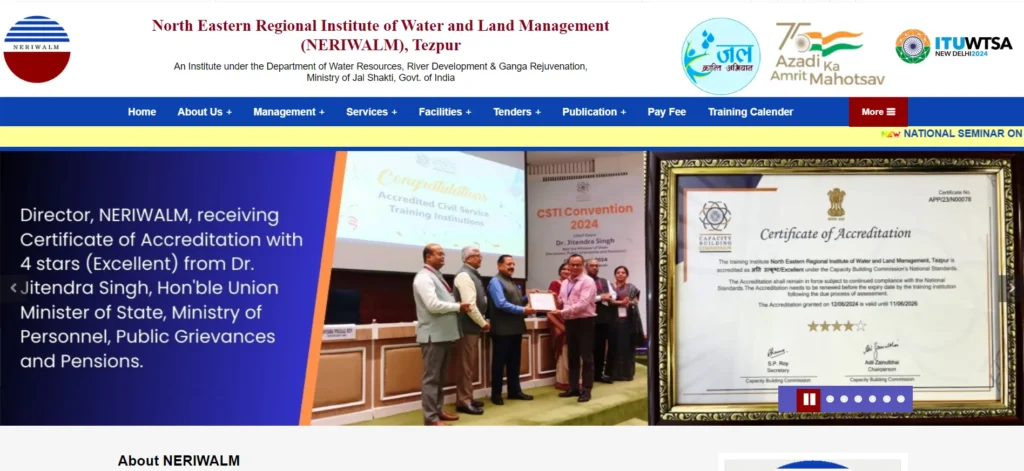 About North Eastern Regional Institute of Water and Land Management