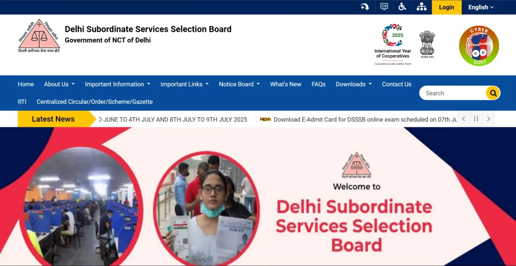 About Delhi Subordinate Services Selection Board